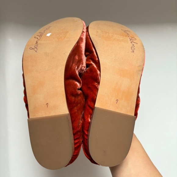 Sam Edelman Felicia Canyon Orange Slip On Rounded Toe Ballet Flats‎ Sz 7 - Picture 5 of 5